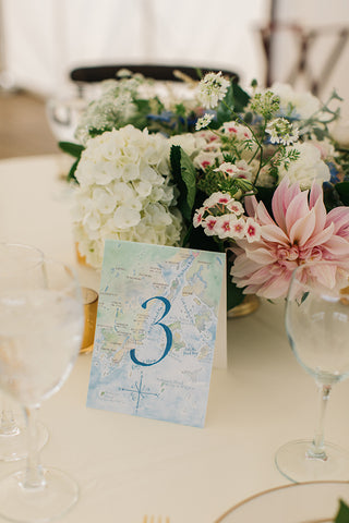 watercolor table sign