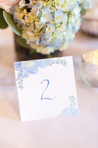hydrangea table number