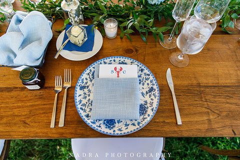 watercolor wedding table menu