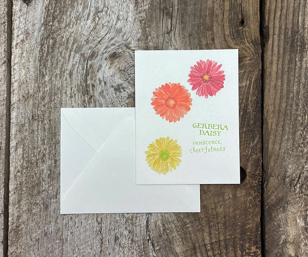 Gerbera Daisy Note Cards – El's Cards