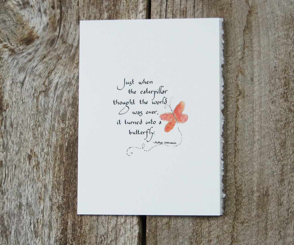 Butterfly Quote Card – El's Cards