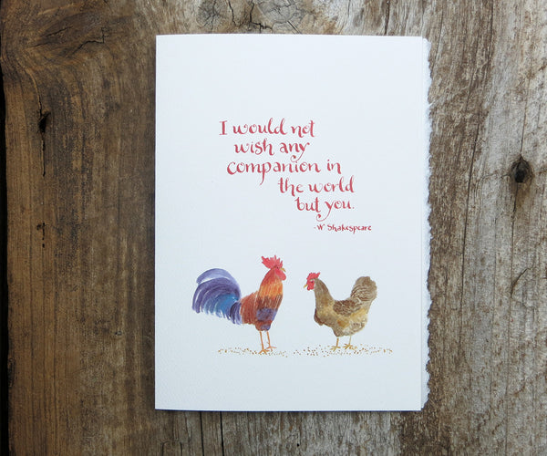 Chickens Valentine's Card – El's Cards