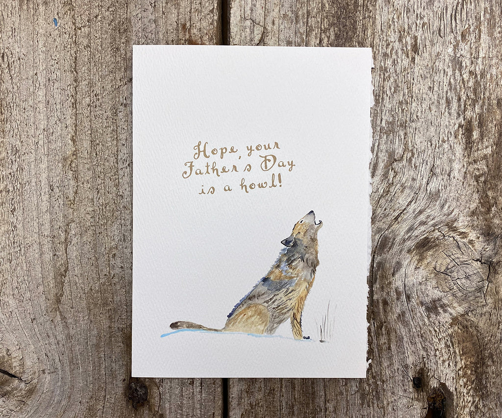 Howling Wolf Father S Day Card El S Cards