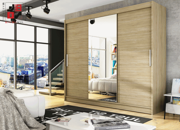 Notsa 1 3 Sliding Door Wardrobe For Those Who Would Like To Hide Mother In Law 250cm Width