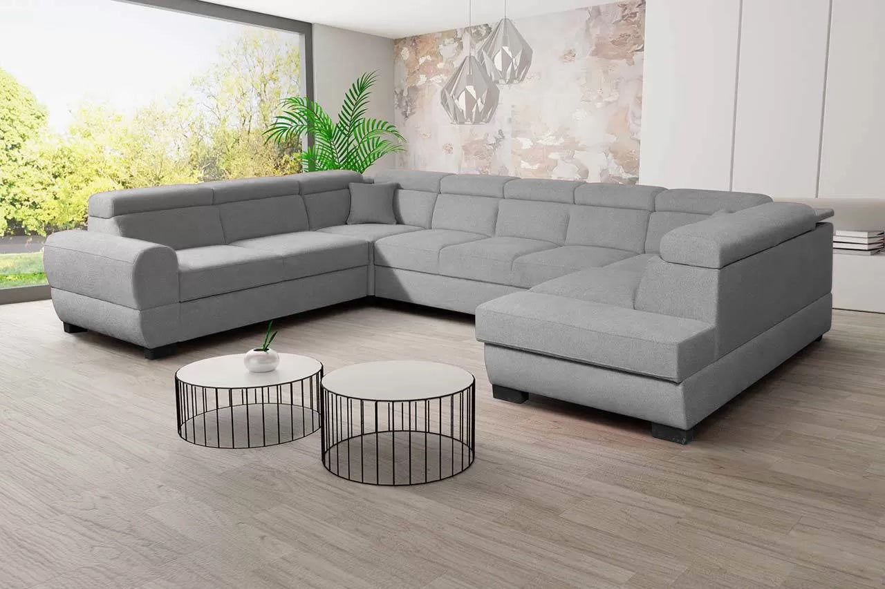 BAILE 4R - Big U-Shaped Sofa with Storage and Sleeping Function option –  Wardrobe Bunk Bed Sofa