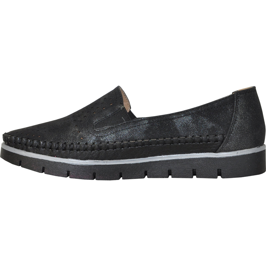 KOZI Women Casual Shoe OY9207 Comfort Shoe Black – VANGELO FOOTWEAR