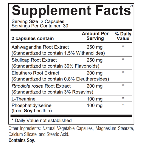Vitality supplement facts