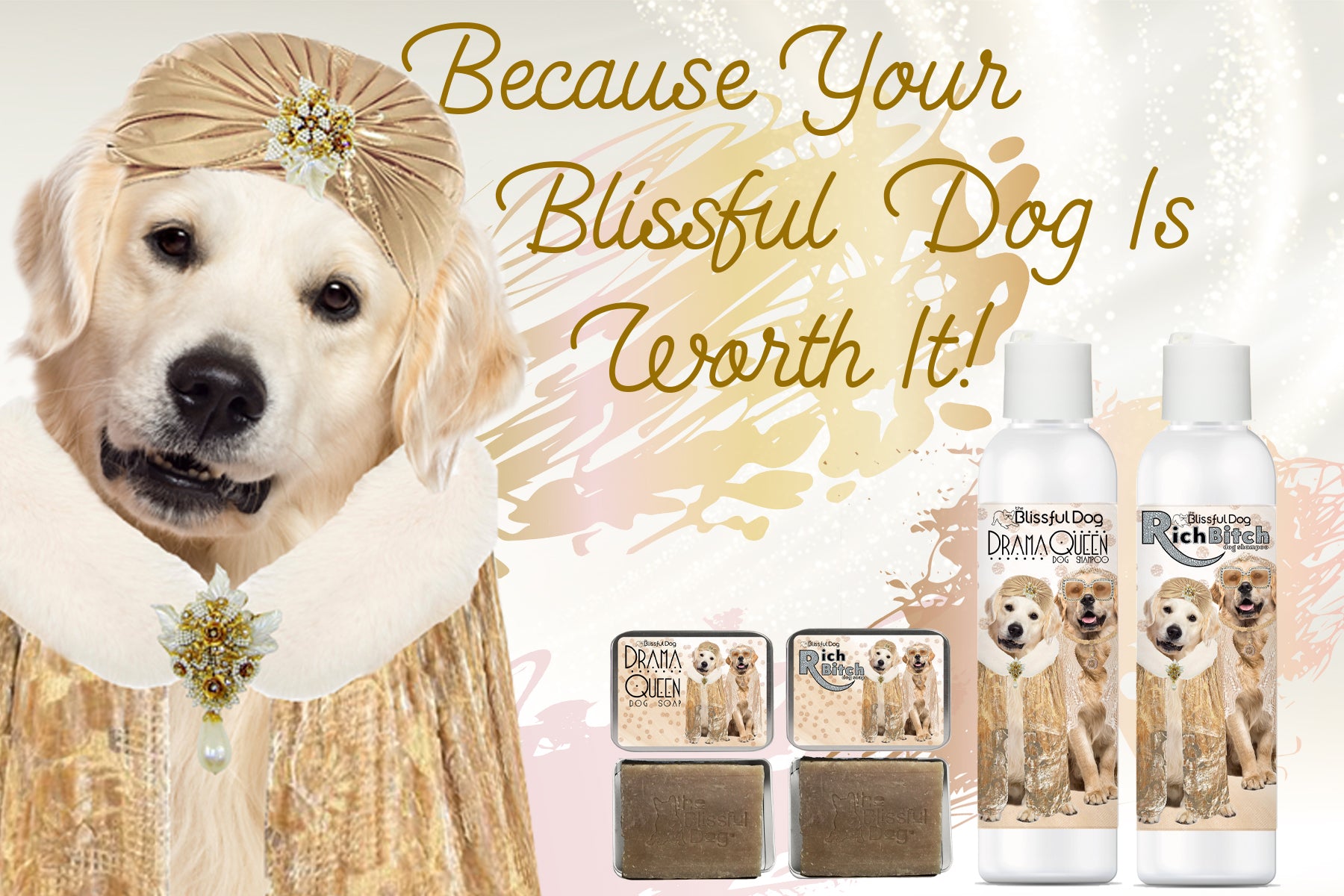 Golden Retriever Drama Queen shampoo