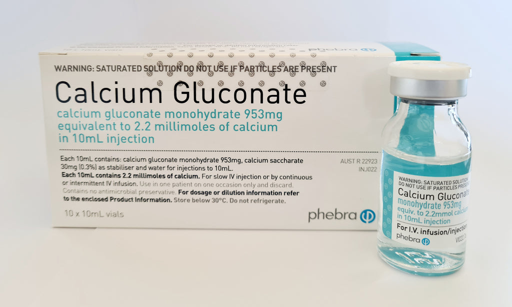 Calcium Gluconate Injection 10mL Oz Fur Kids