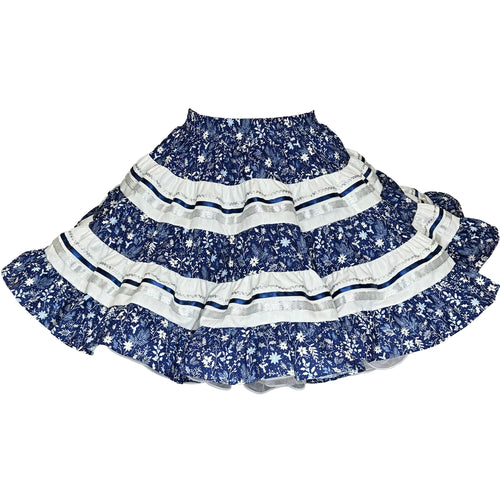 Navy Blue Holiday Square Dance Skirt
