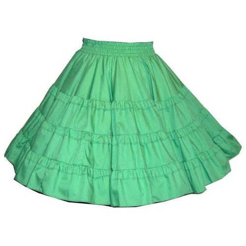 Double Ruffle Square Dance Skirt