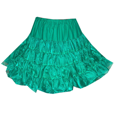 Short petticoat uncovering dark belt view