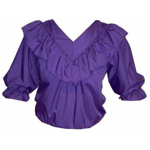 V Neck 3/4 Sleeve Blouse