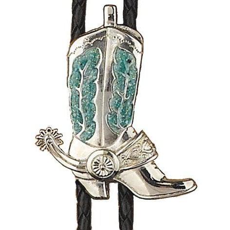 Silver & Turquoise Boot Bolo