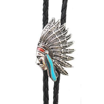 Indian Head Bolo Tie