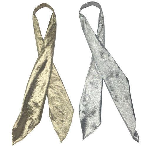 Shiny Metallic Scarf Ties