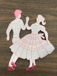 Square Dance Embroidered Patches
