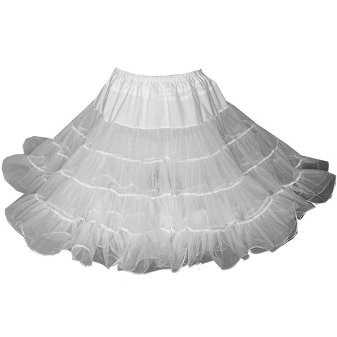 Short petticoat uncovering dark belt view