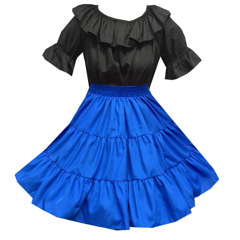 Vintage SUPER CUTE Square Dancing Dress Set Blouse and Skirt -  India