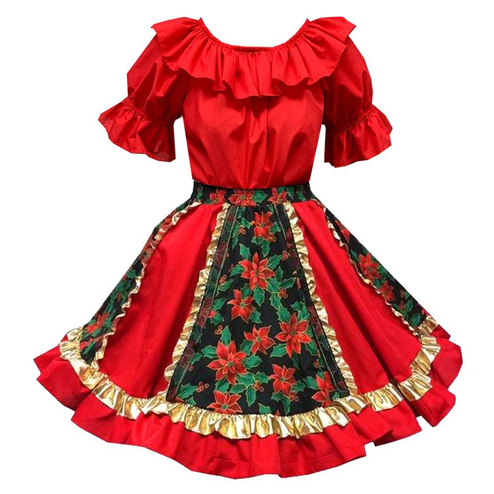 Fancy Christmas Square Dance Outfit - Square Up Fashions