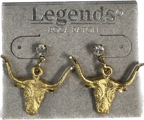 Golden Steer Earrings