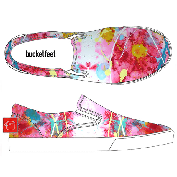 Pretty Pink Bucketfeet Shoes by Threadless – 1Hunnid Percent Hood Clothing  & More