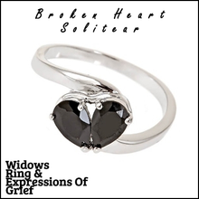 Load image into Gallery viewer, Broken Heart Solitear Plated Ring
