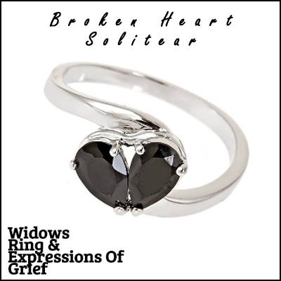Broken Heart Solitear Plated Ring