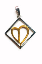 Load image into Gallery viewer, BROKEN HEART  Stainless Steel Reversible Pendant
