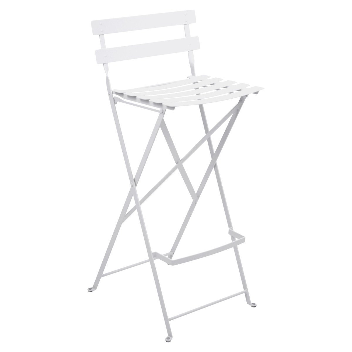 folding white stool