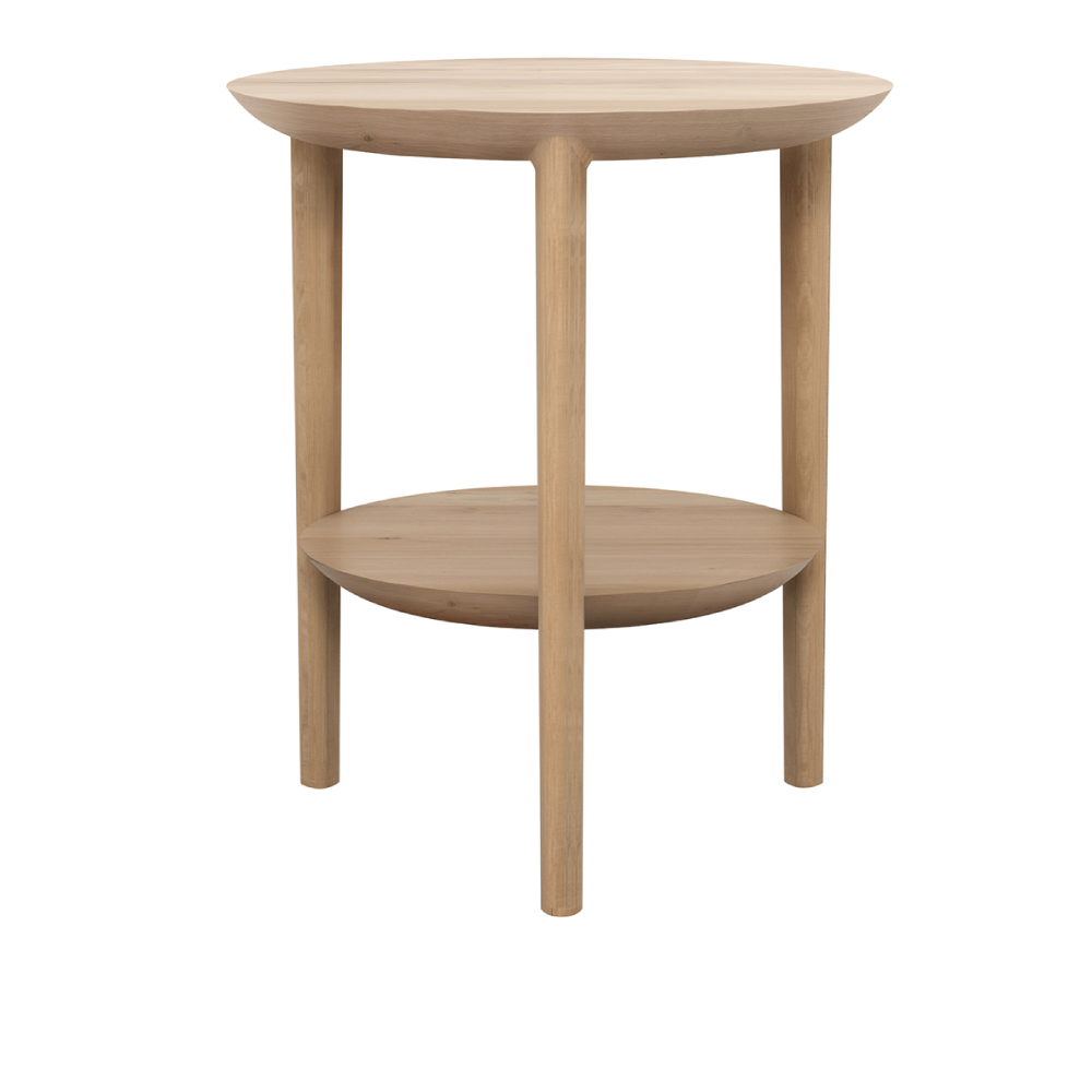 Bok Side Table Furniture Accent Tables Alain van Havre Ethnicraft NV Living Room Natural Oak One Size