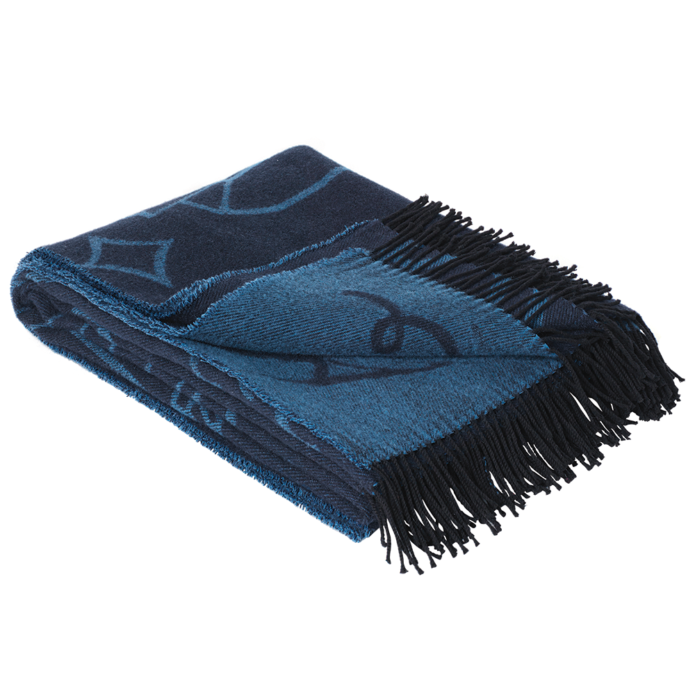 Jaime Hayon Blue Throw Bed + Bath badge Blankets + Throws Decor