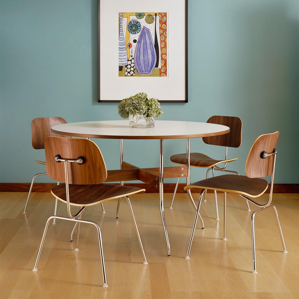 eames® molded plywood dining chair  metal base  lekker home