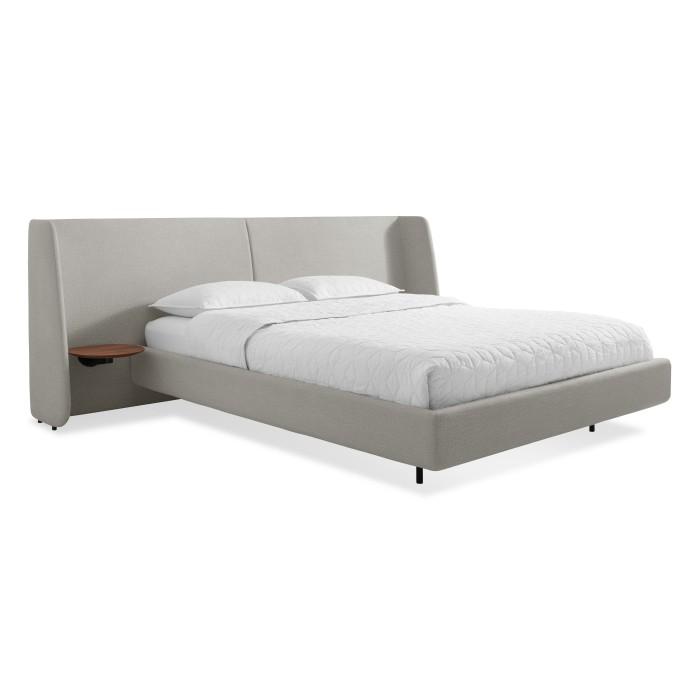 Hunker Bed Upholstery Bedroom Beds Blu Dot quick-t-banner Edwards Light Grey / Queen Edwards Light Grey Queen