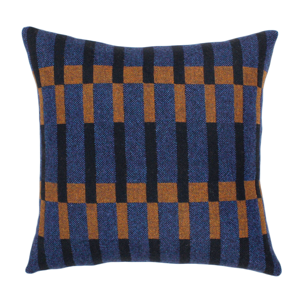Dovetail Cushion Accessories Decor Eleanor Pritchard Throw PIllows Indigo EPDT-C-IN-18x18