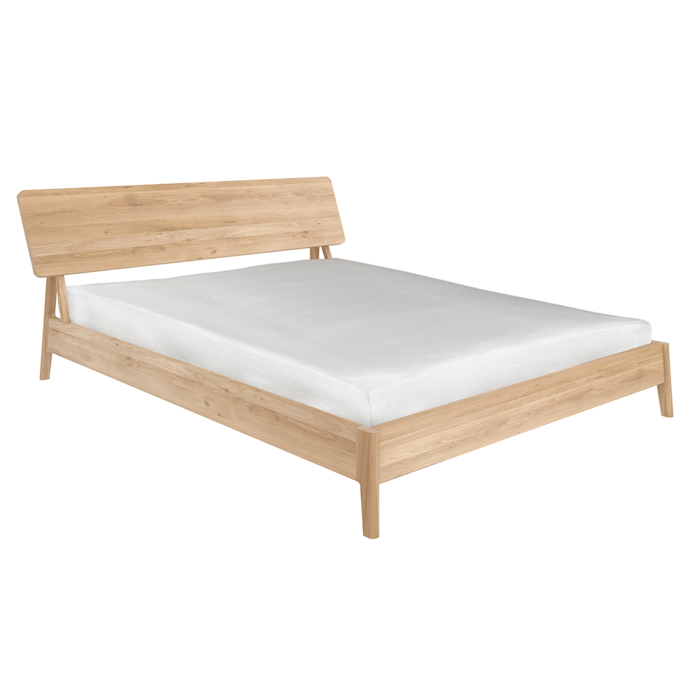 Air Bed Furniture Alain van Havre Bedroom Beds Ethnicraft NV quick-t-banner Solid Oak / Queen Solid Oak Queen