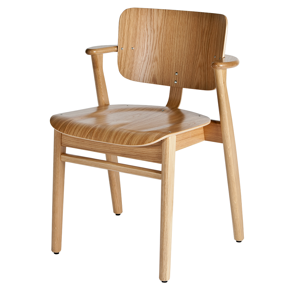 Domus Chair Furniture Artek Dining Dining Chairs Ilmari Tapiovaara Natural Lacquered Oak Unupholstered