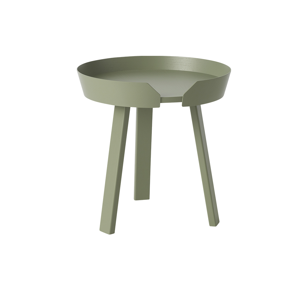Around Coffee Table Furniture badge Coffee Tables Living Room Muuto Dusty Green Small MARDCT1818-DGRN