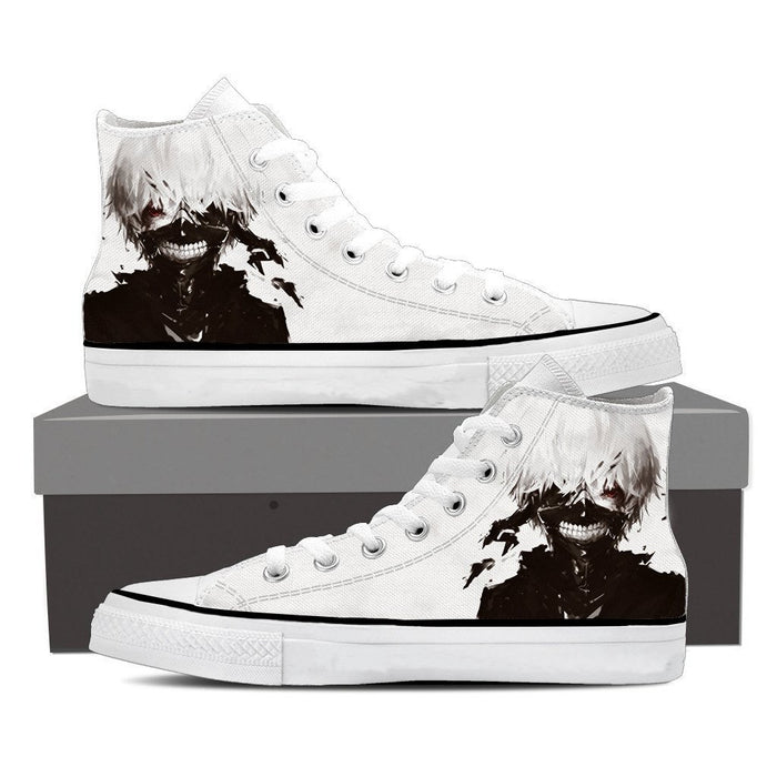 Tokyo Ghoul Anime Mythic Ken Kaneki Black And White Converse Shoes