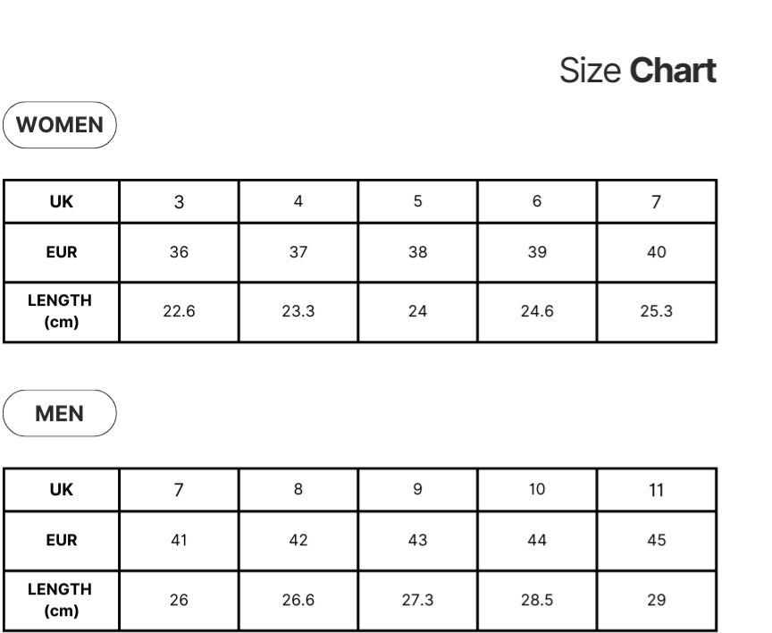 Size Chart – August Store Official