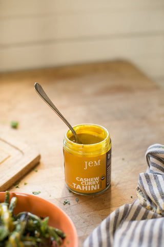 cashew curry tahini jem raw organics nut almond butter