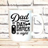 FATHERS DAD FUNNY  MUG & OR T-SHIRT - DAD BY DAY