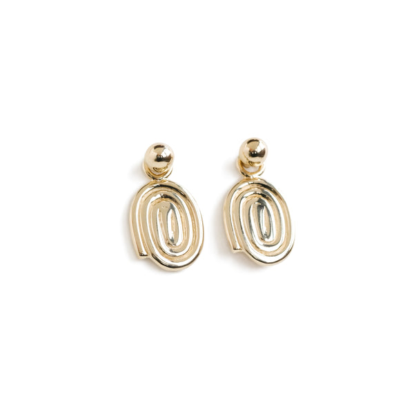 The Reverié Charm Earrings in Yellow Gold