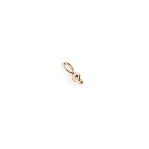 The Duo Pendant Charm in Yellow Gold