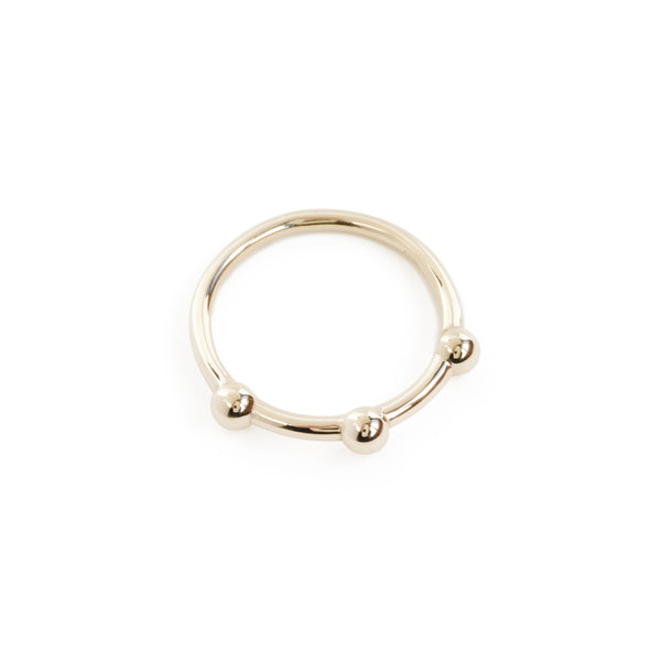 The Tres Ring in Yellow Gold