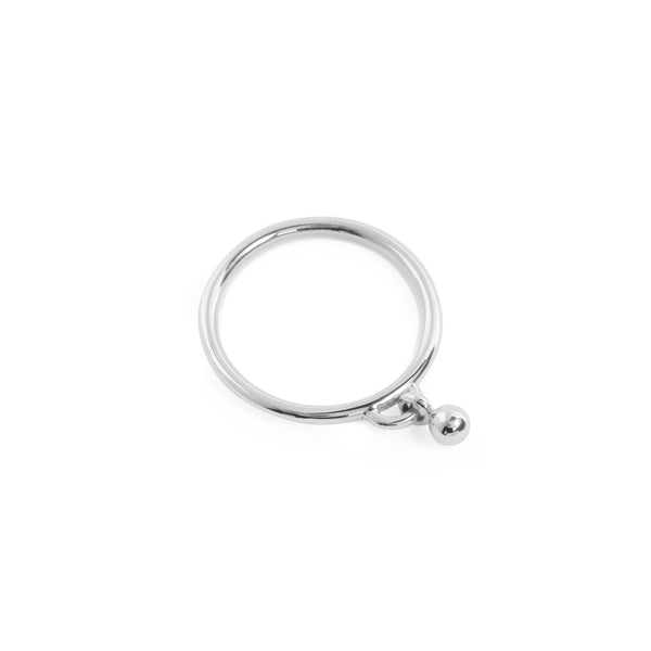 The Solo Charm Ring in Silver