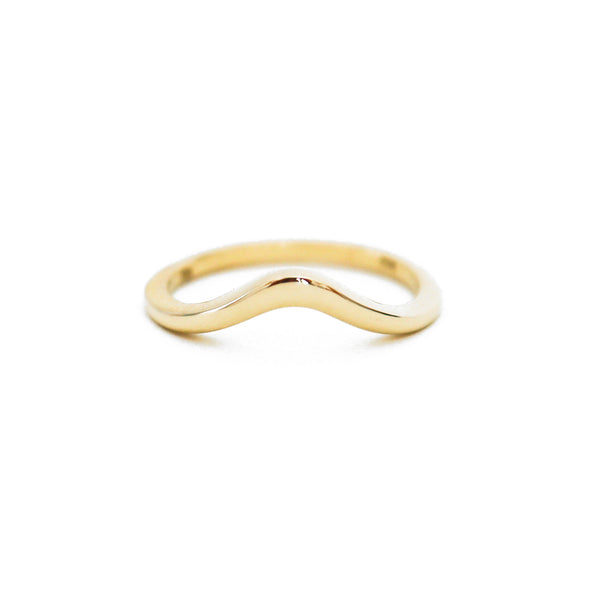 The Holly Arch Band in Yellow Gold