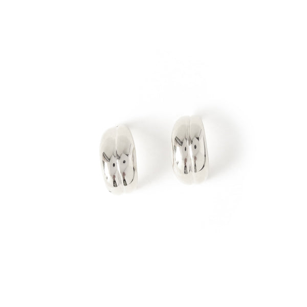 The Fold Earrings in Silver