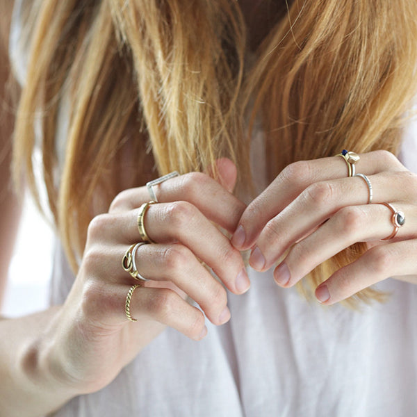 Rope Ring in Brass