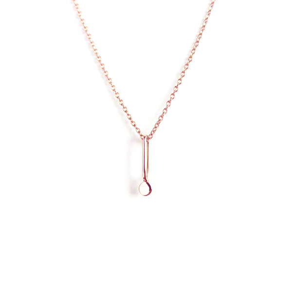 The Dot Pendant in Rose Gold